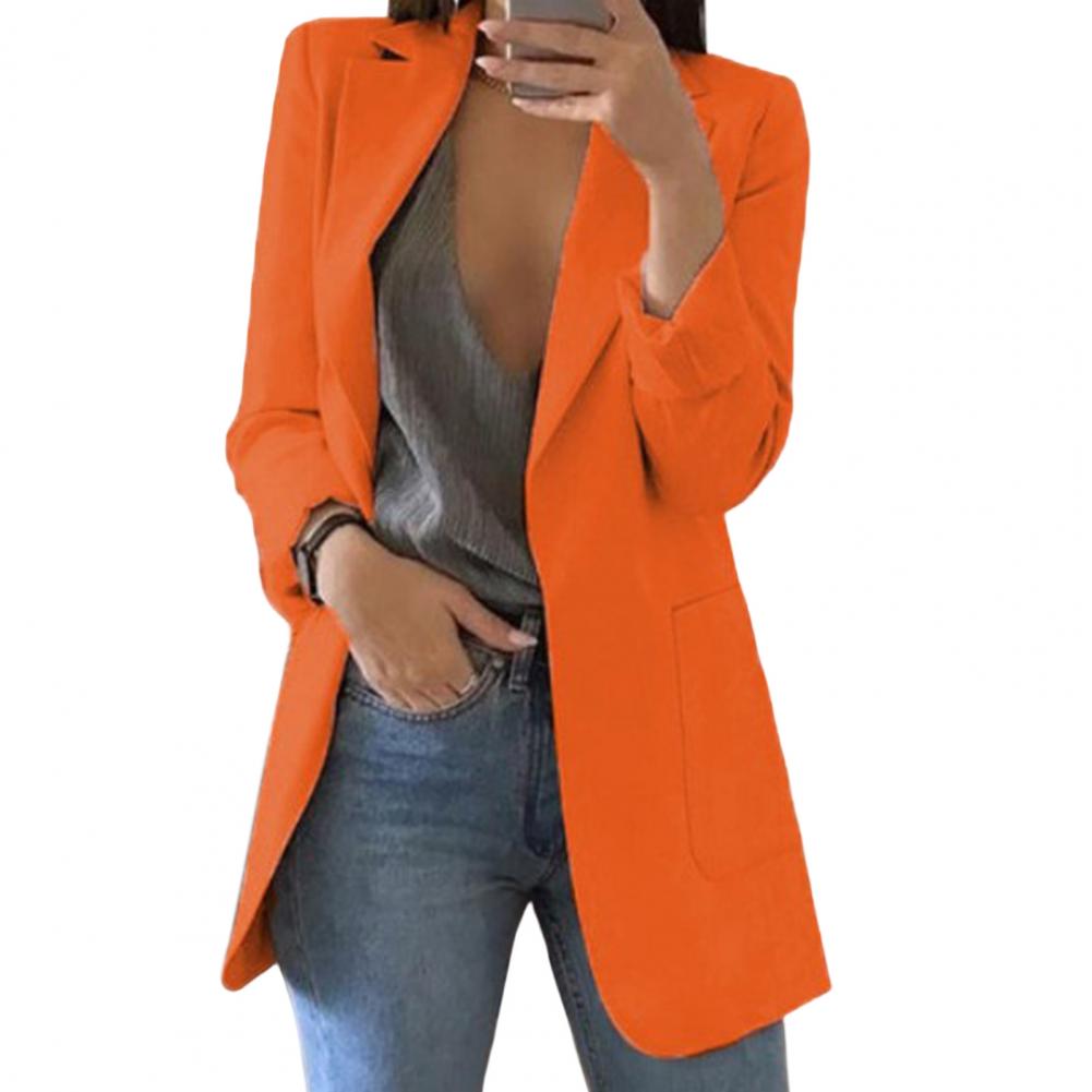 Höstlig damblazer – Marita i pumpaorange