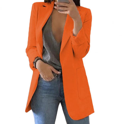 Höstlig damblazer – Marita i pumpaorange