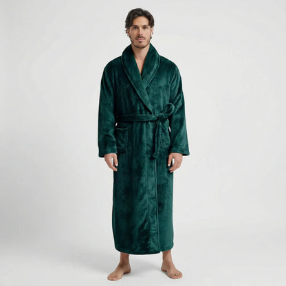 Langer Herren-Bademantel Mit Gürtel - Morris
