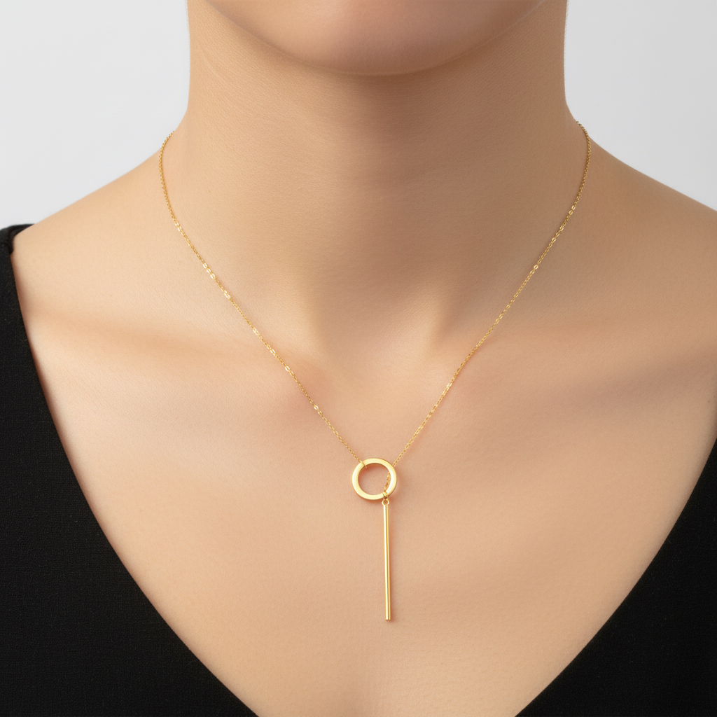 Lariat Halskette - GoldWave 