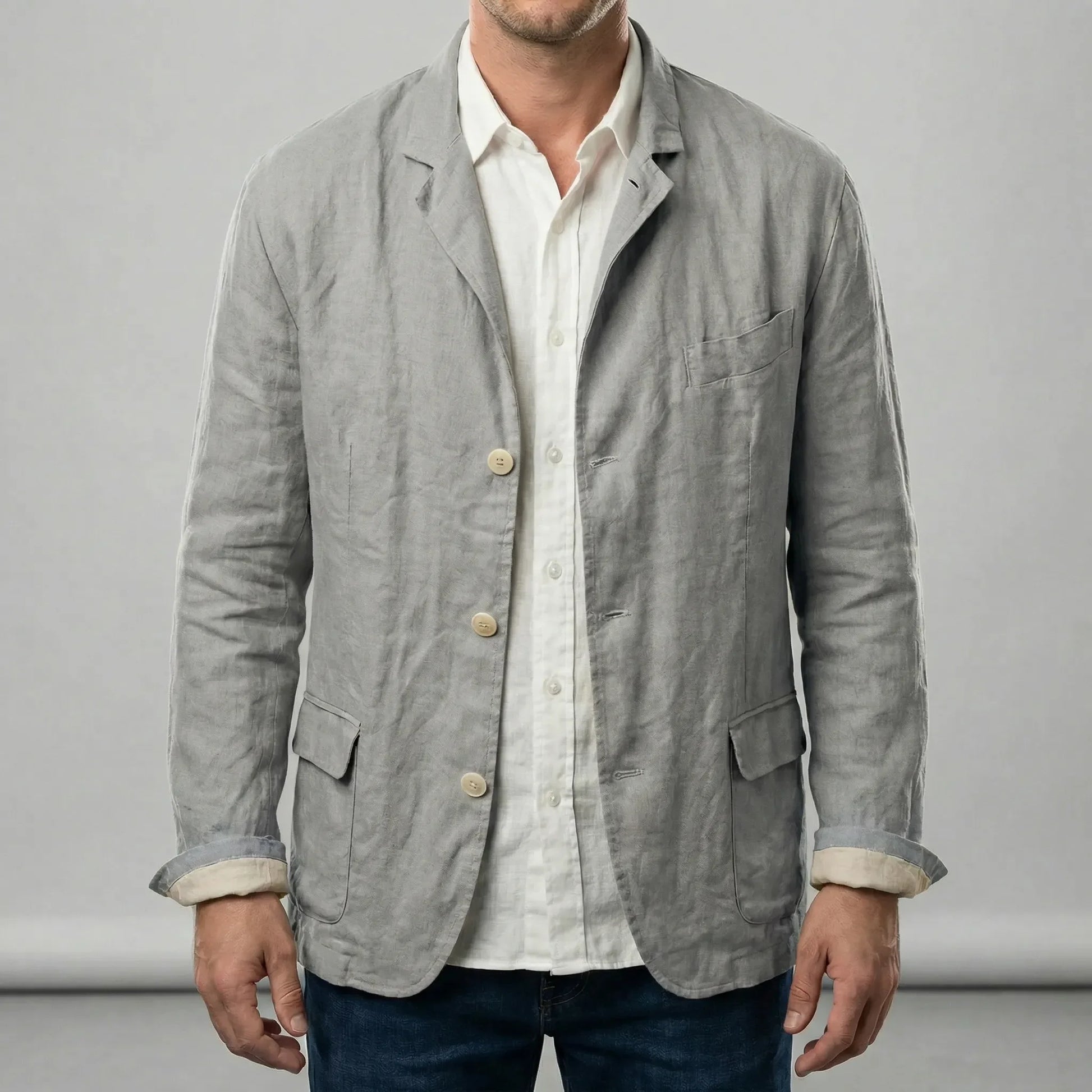 Leichte Jacke Mit Knopfleiste - Henrick