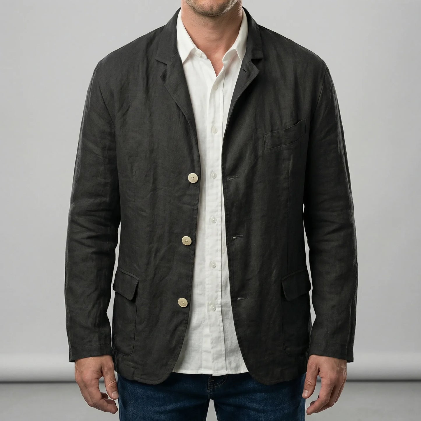 Leichte Jacke Mit Knopfleiste - Henrick