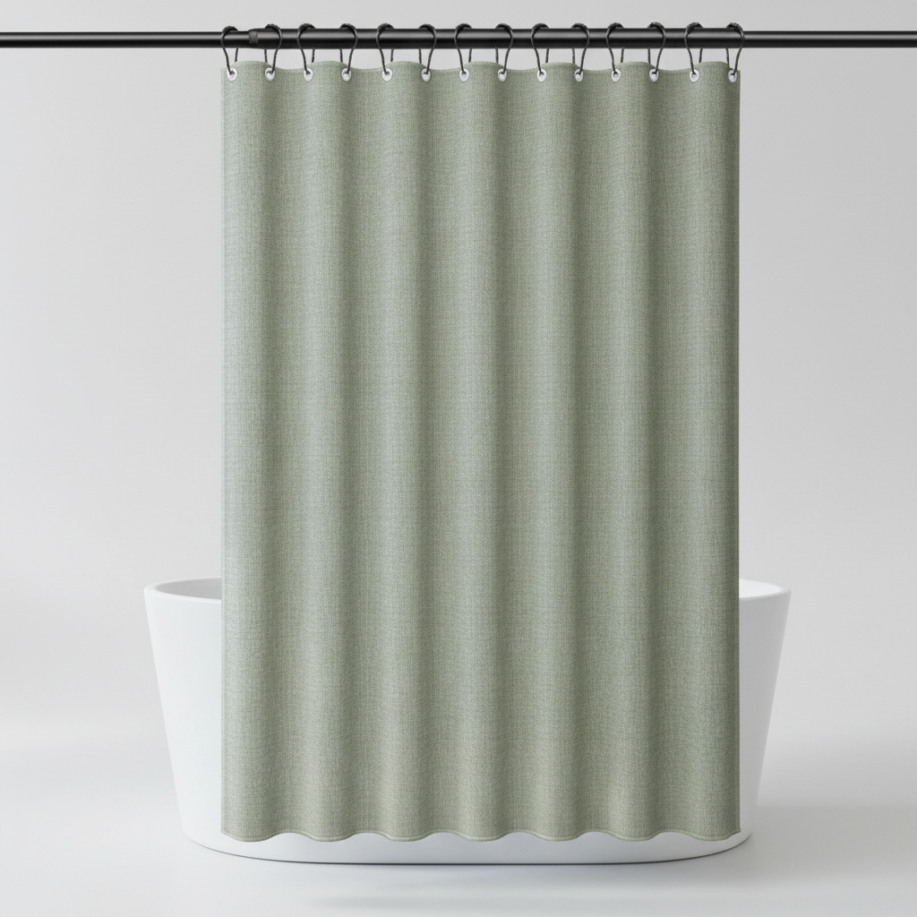 Leichter Polyester Duschvorhang - SereneCurtain