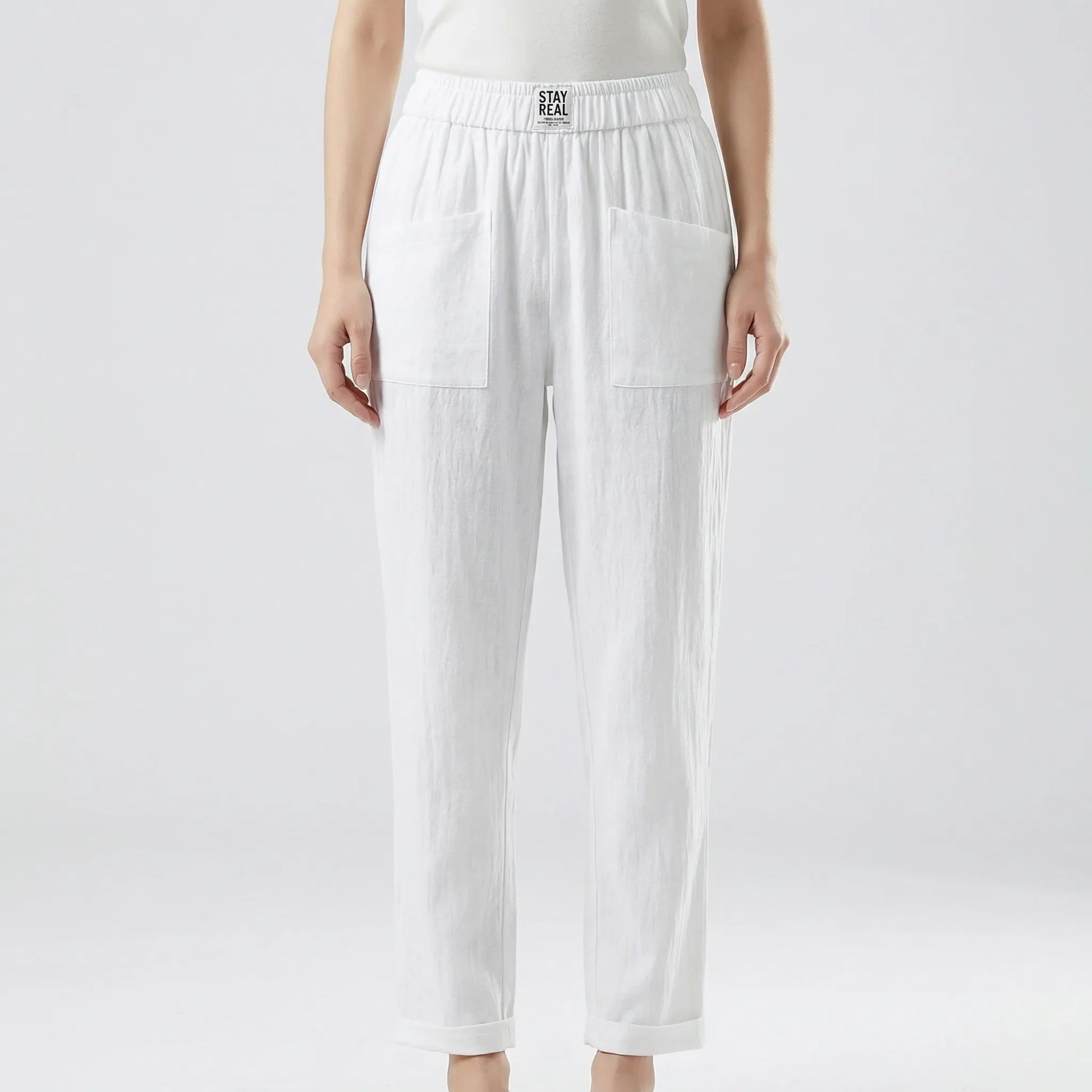 Lockere Damenhose Mit Elastischem Bund - Inez
