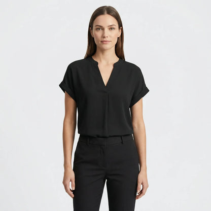 Lockere Taillierte Damenbluse - Riana