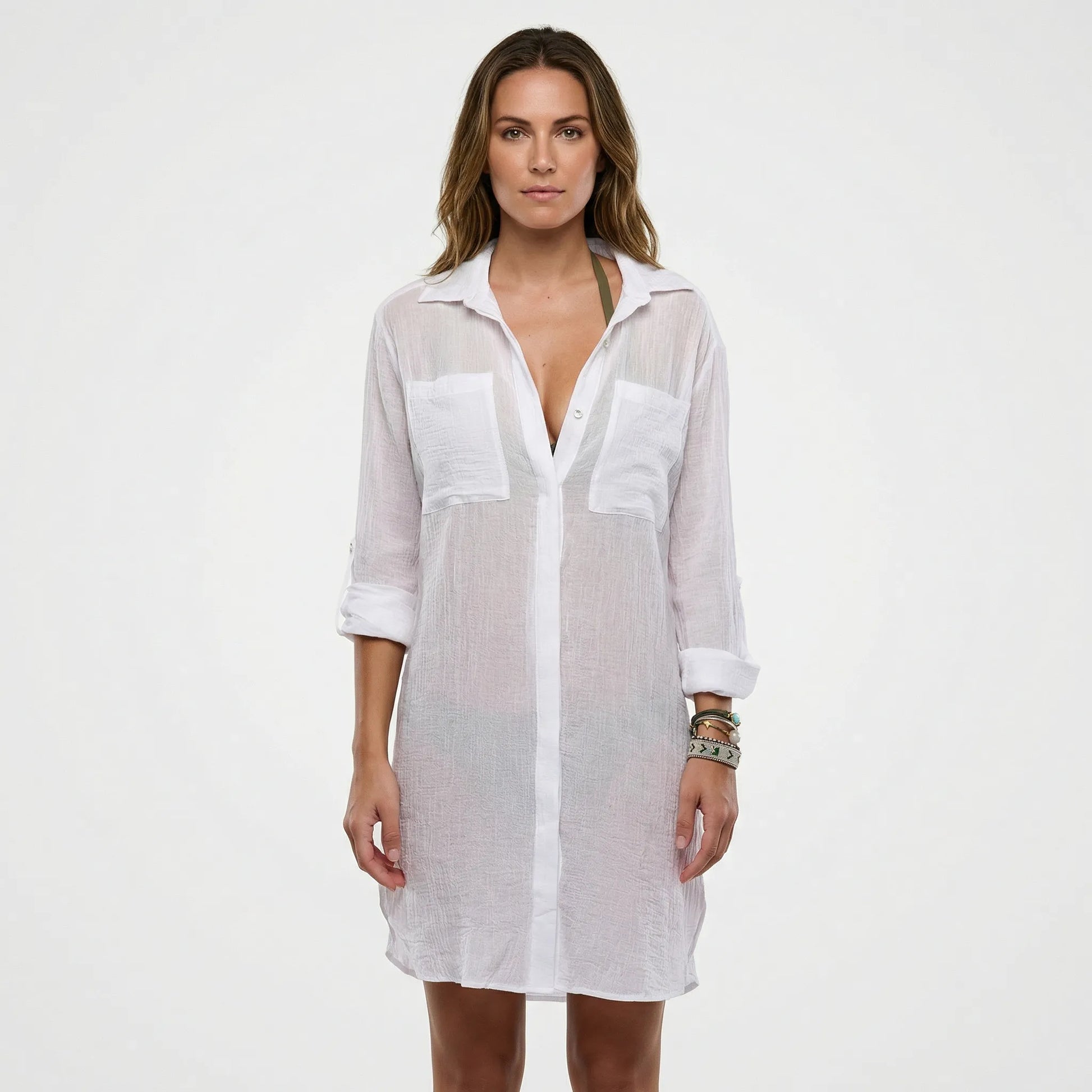 Lockeres Hemdkleid Mit Knopfleiste - Tasha