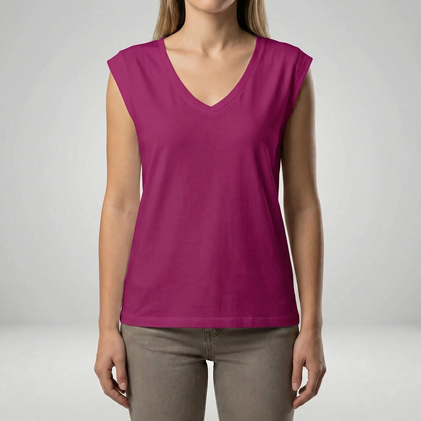Lockeres V-Ausschnitt-Shirt - Nadine
