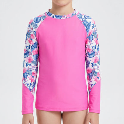 Long-Sleeved Rash Guard For Girls - Velyra