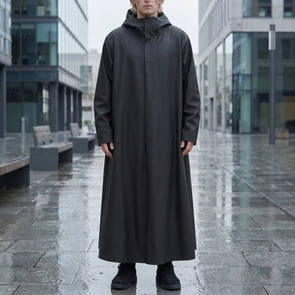 Long Hooded Riding Rain Jacket -  Drizlecape