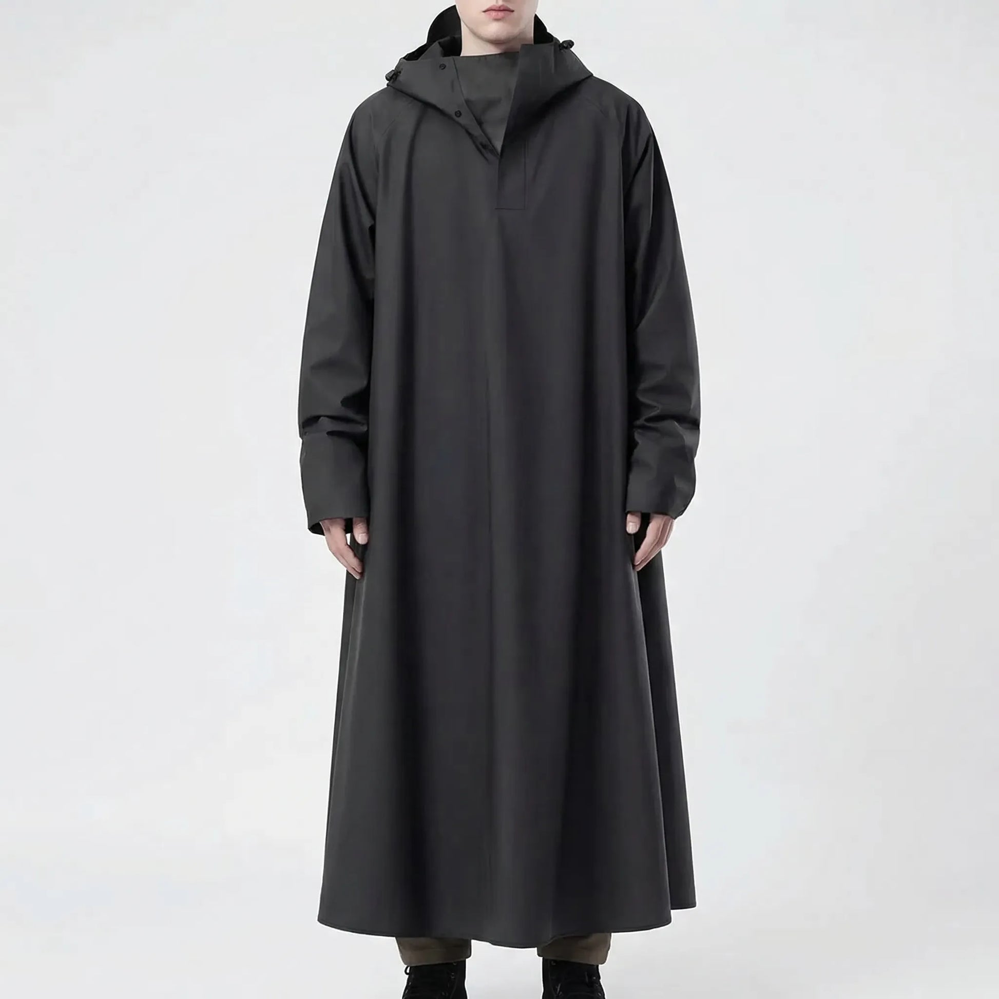 Long Hooded Riding Rain Jacket -  Drizlecape