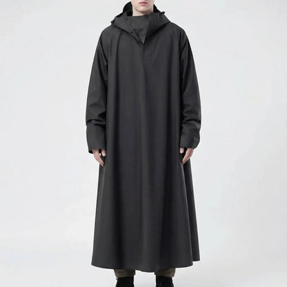 Long Hooded Riding Rain Jacket -  Drizlecape