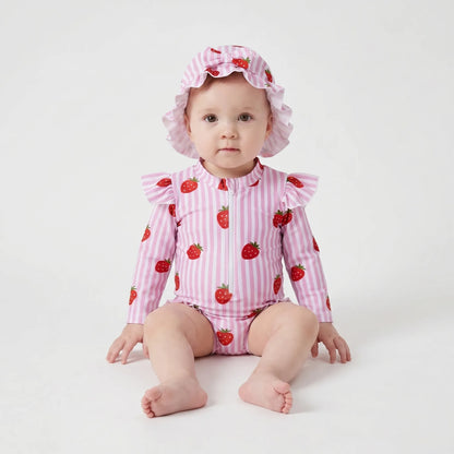 Long Sleeve Toddler Swimsuit - Frillaby