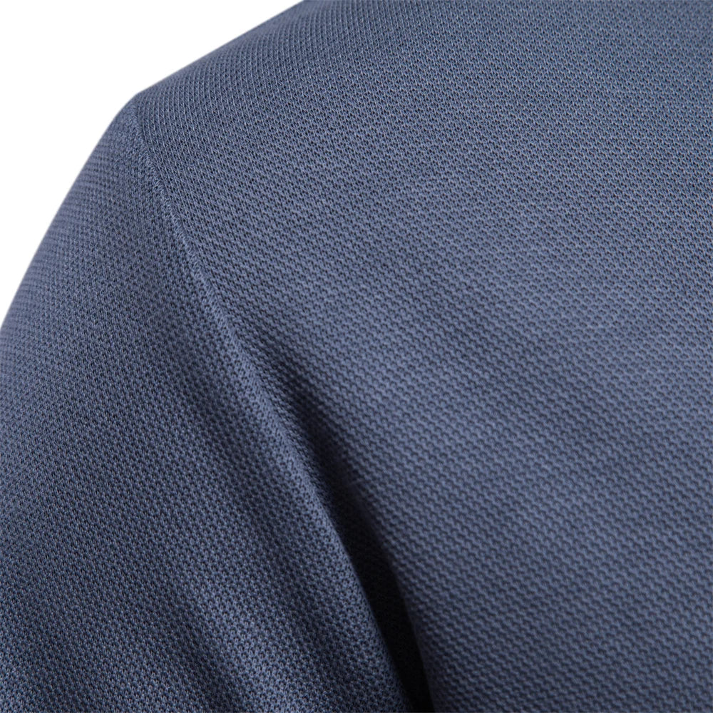 Long Sleeve Turn-Down Collar Polo - Carlton