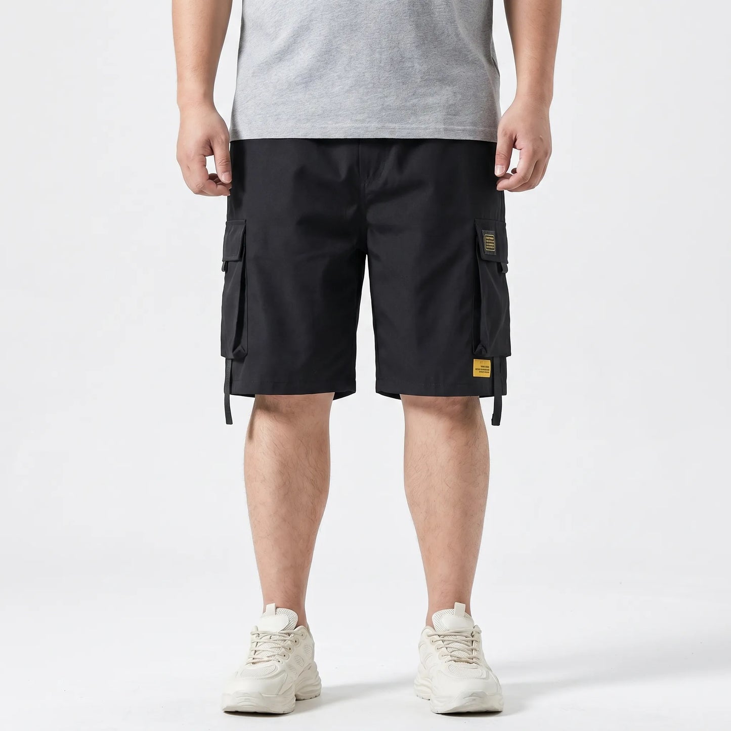 Loose Knee-Length Cargo Shorts - Ryan