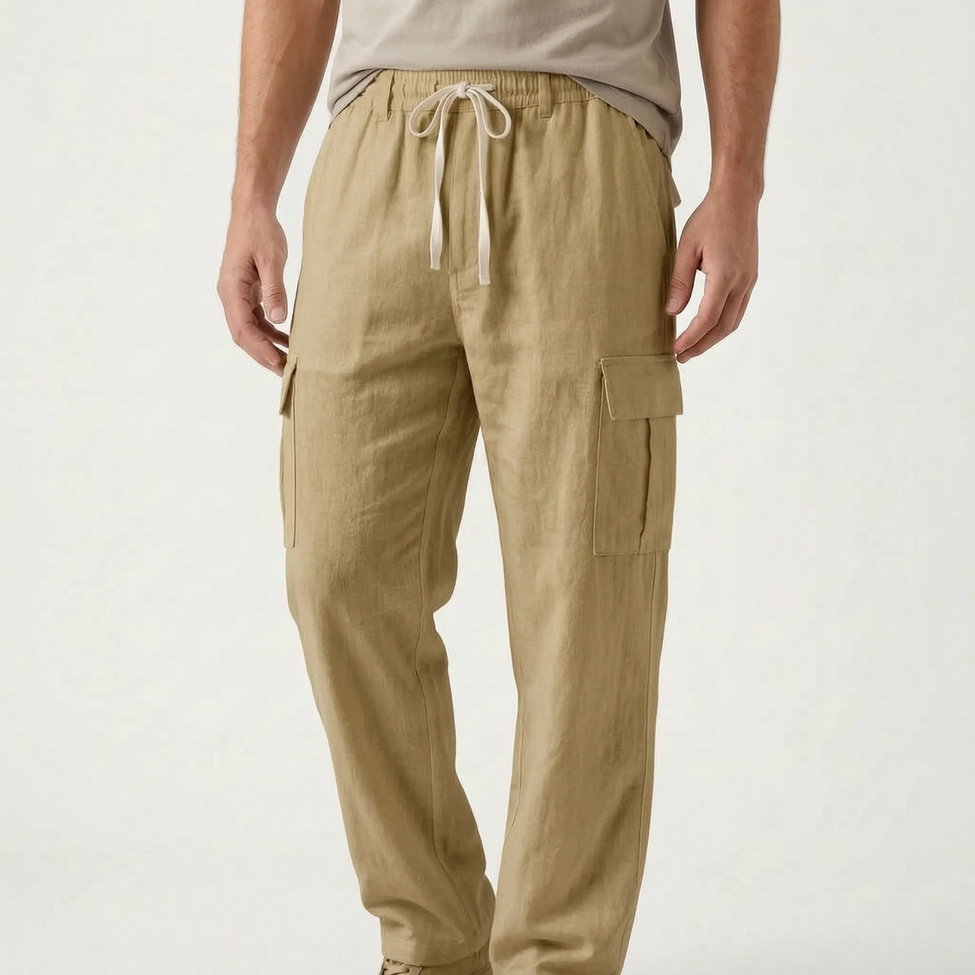 Loose Straight Leg Cargo Trousers -  Otis