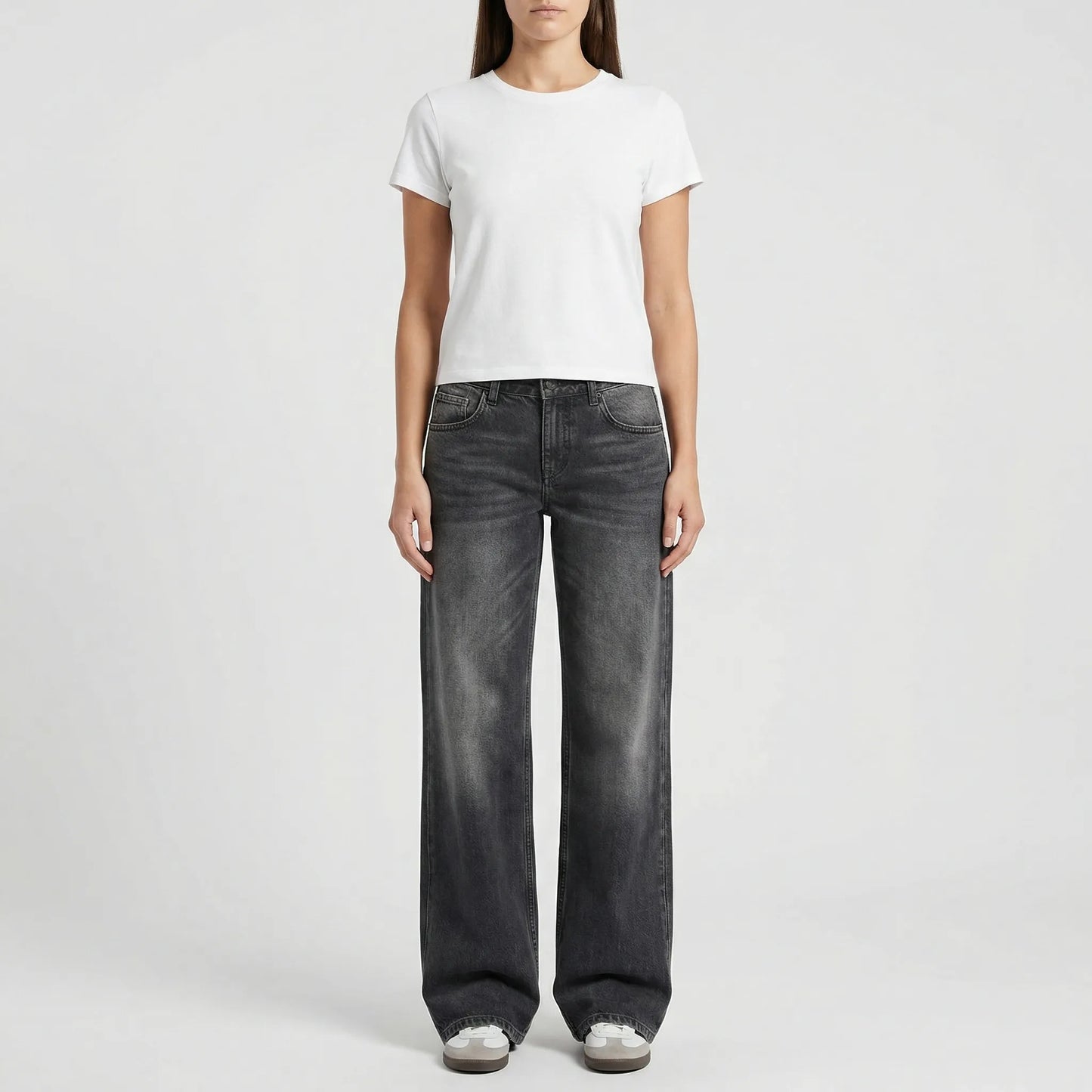 Low Rise Damenjeans Locker Geschnitten - Milla