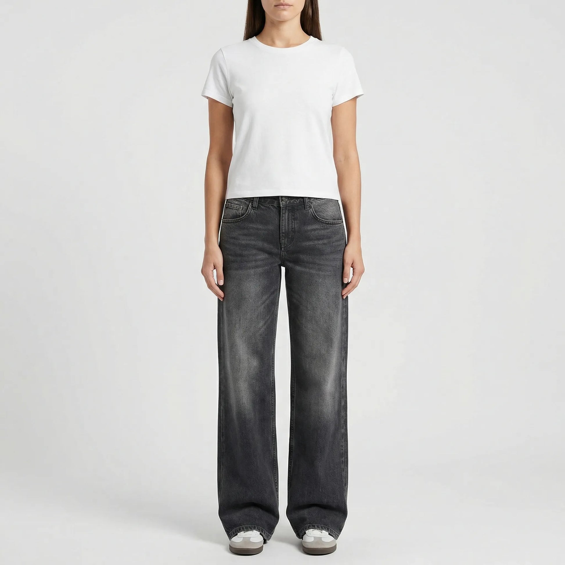 Low Rise Damenjeans Locker Geschnitten - Milla