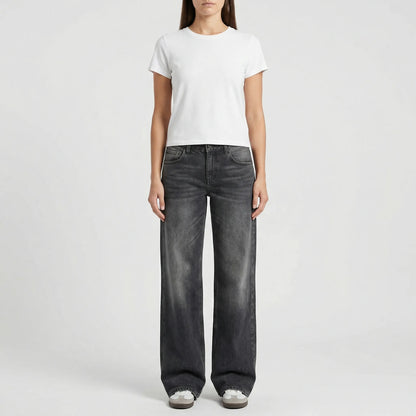 Low Rise Damenjeans Locker Geschnitten - Milla