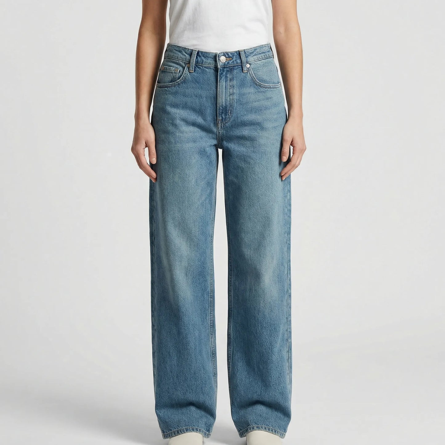 Low Rise Damenjeans Locker Geschnitten - Milla