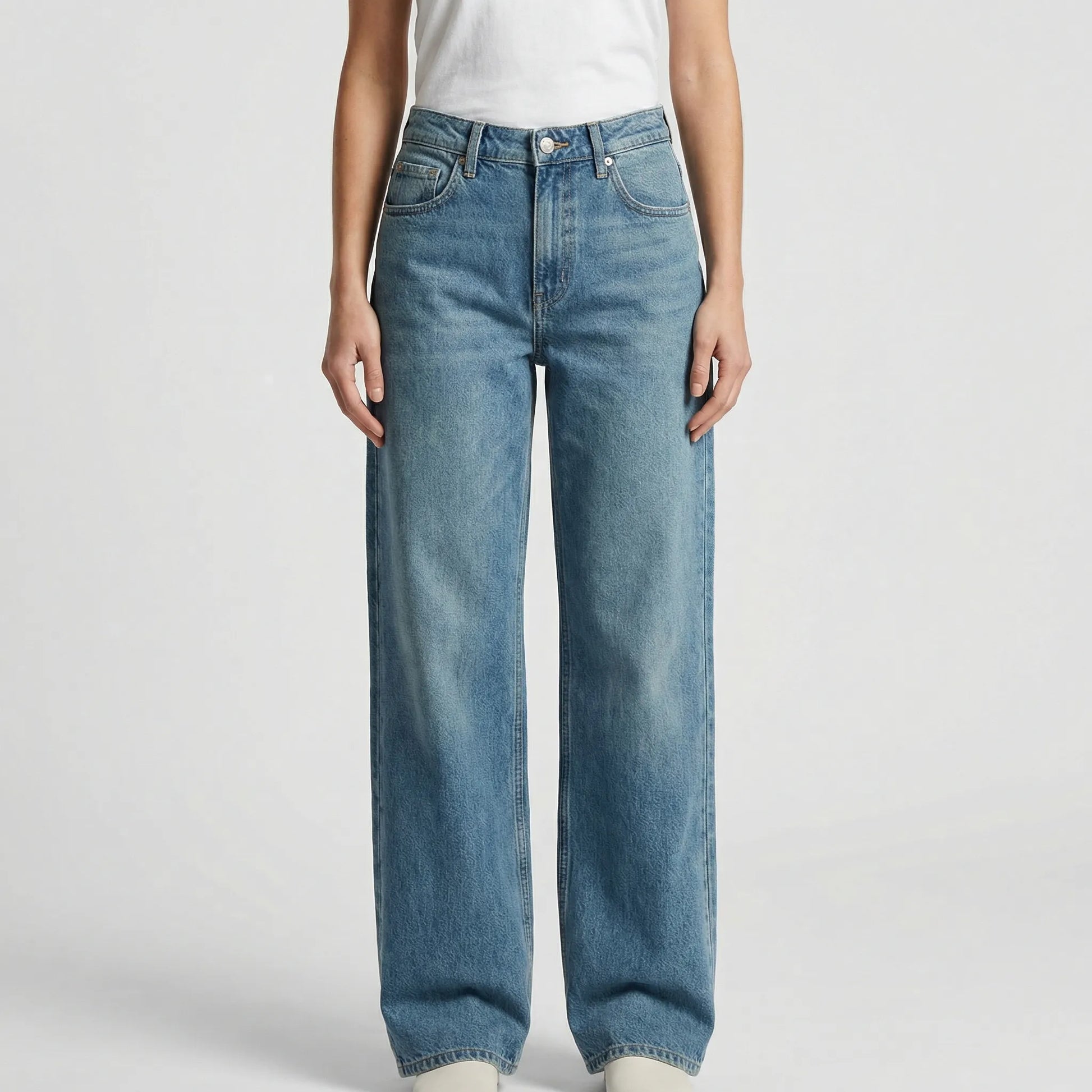 Low Rise Damenjeans Locker Geschnitten - Milla