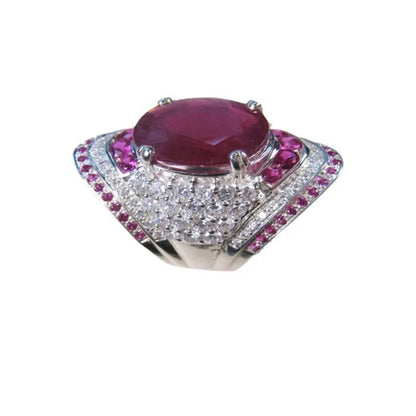 Silverring med rubin – Seraphine
