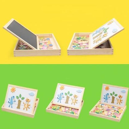 KreativBox Magnetspel – Lärande blir roligt med pussel och ritplatta