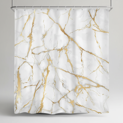 Marmor Muster Badezimmervorhang - MarbleLuxor