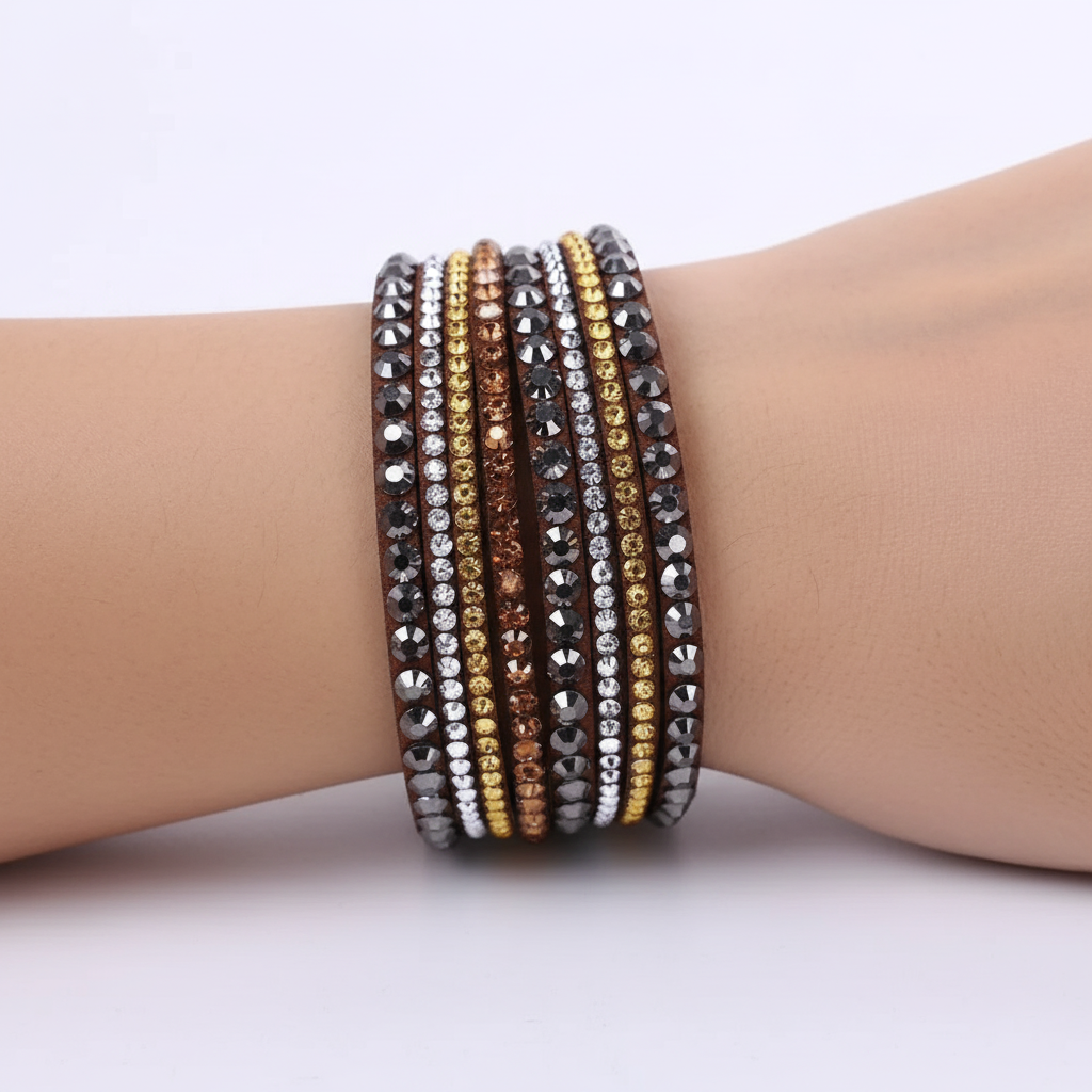 Mehrschichtiges Wickelarmband - GlamWrap 