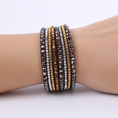Mehrschichtiges Wickelarmband - GlamWrap 