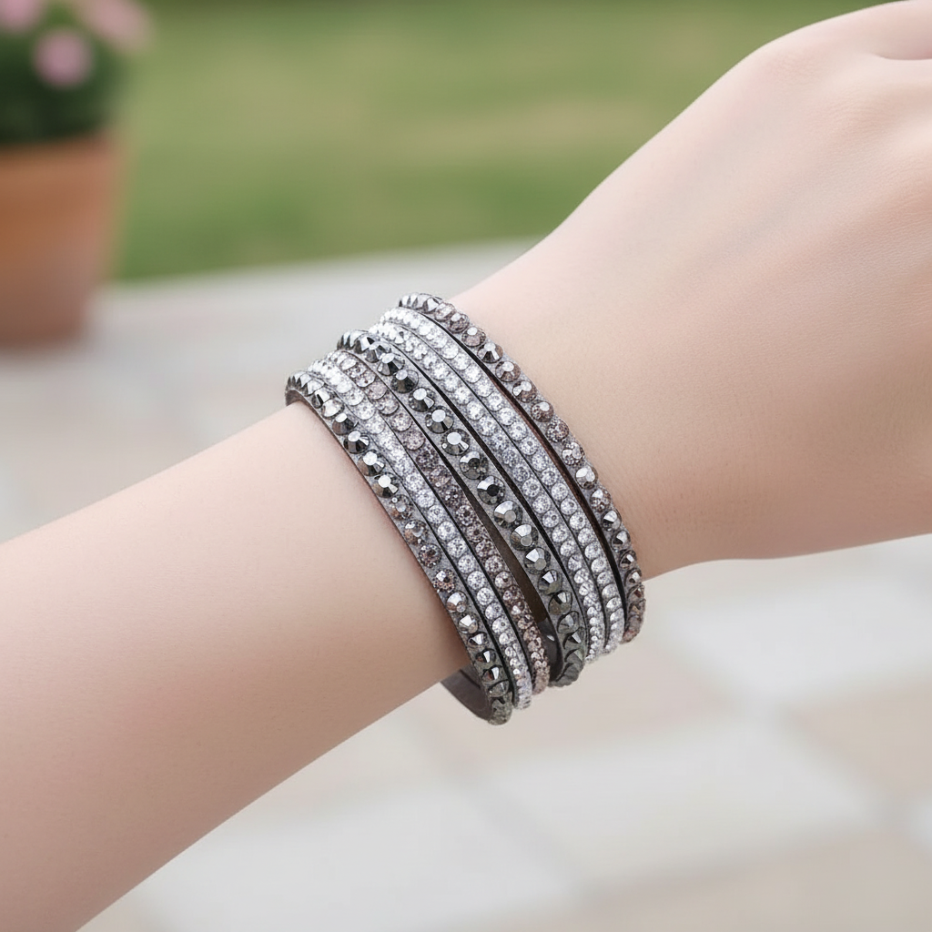 Mehrschichtiges Wickelarmband - GlamWrap 