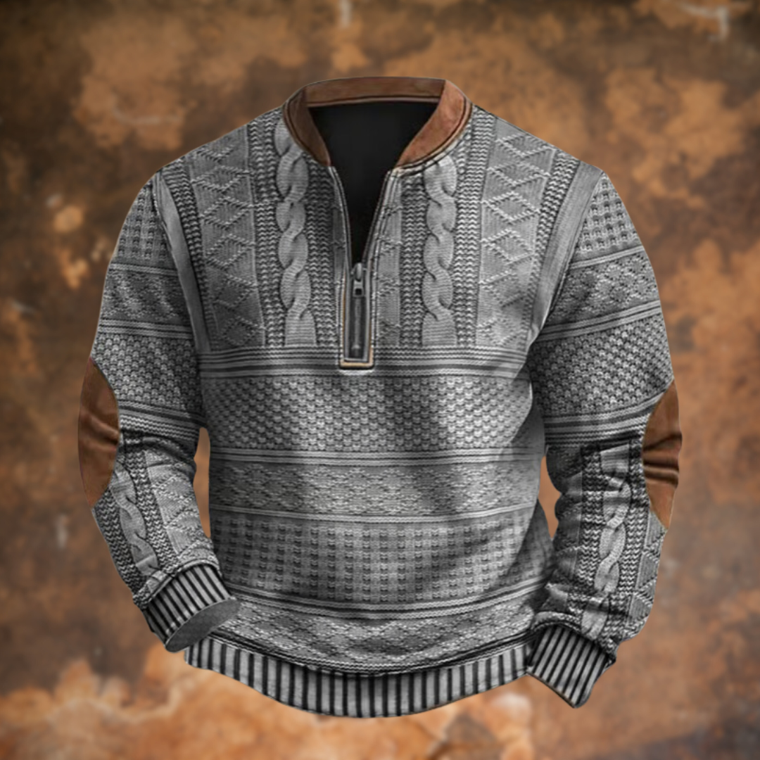 Men's Quarter-Zip Jumper - Alonzo