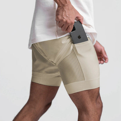 Trendiga sportshorts med andningsbart material och sidoficka – Marky