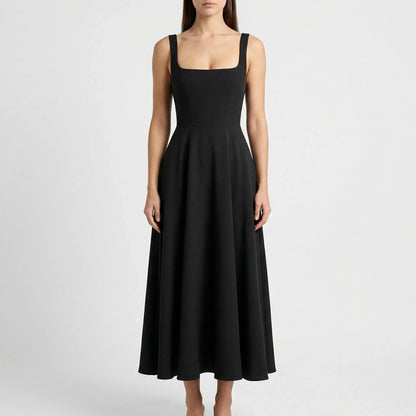 Midi Kleid Mit Hoher Taille - Sofie