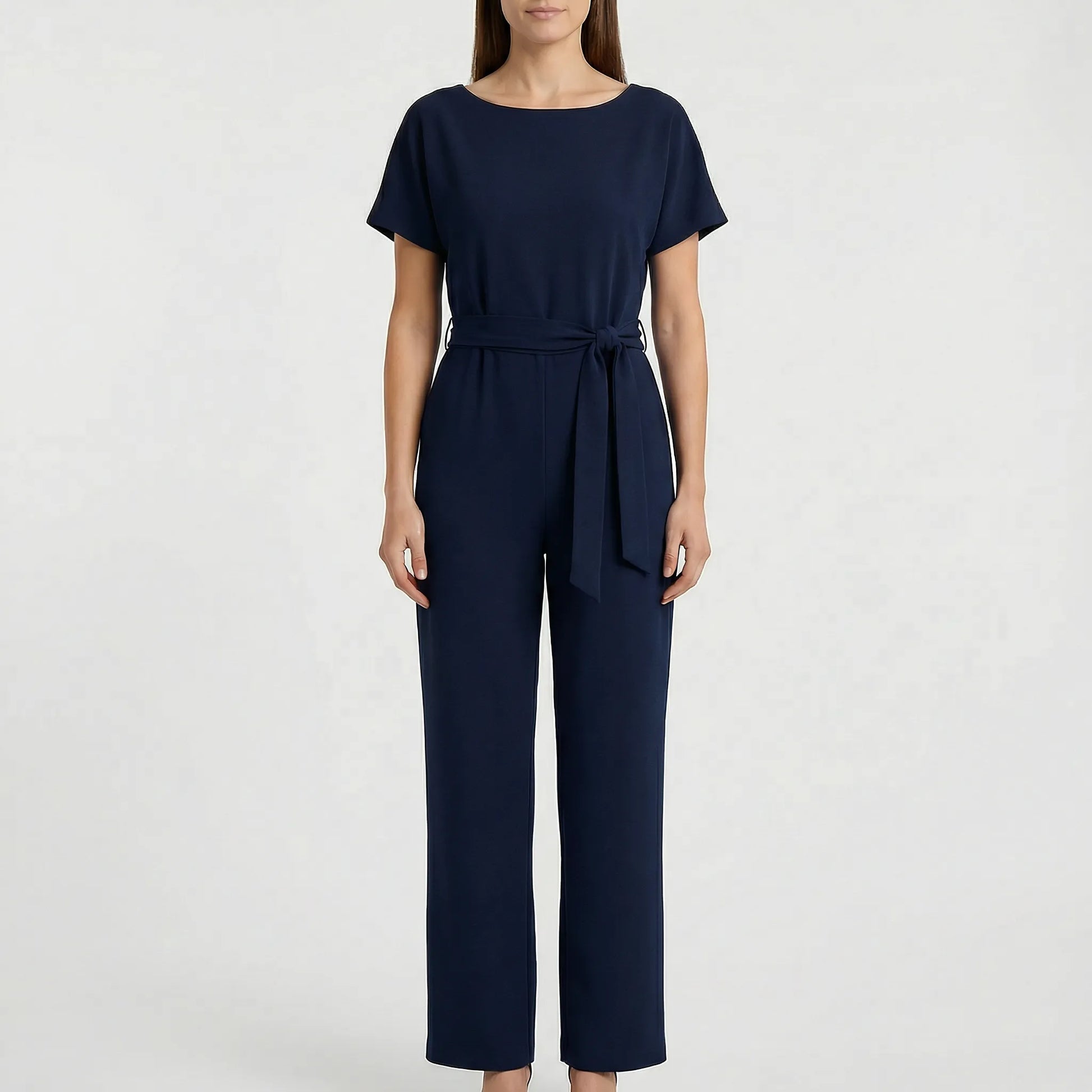 Minimalistischer Jumpsuit Mit Weitem Bein - Lavinia