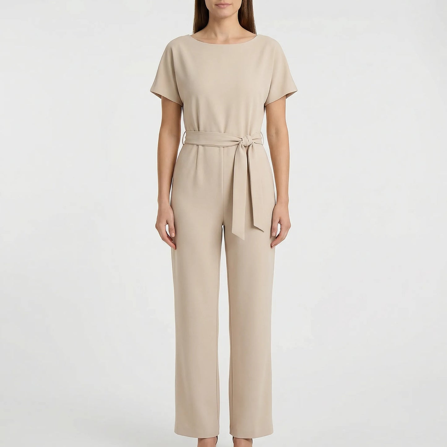 Minimalistischer Jumpsuit Mit Weitem Bein - Lavinia