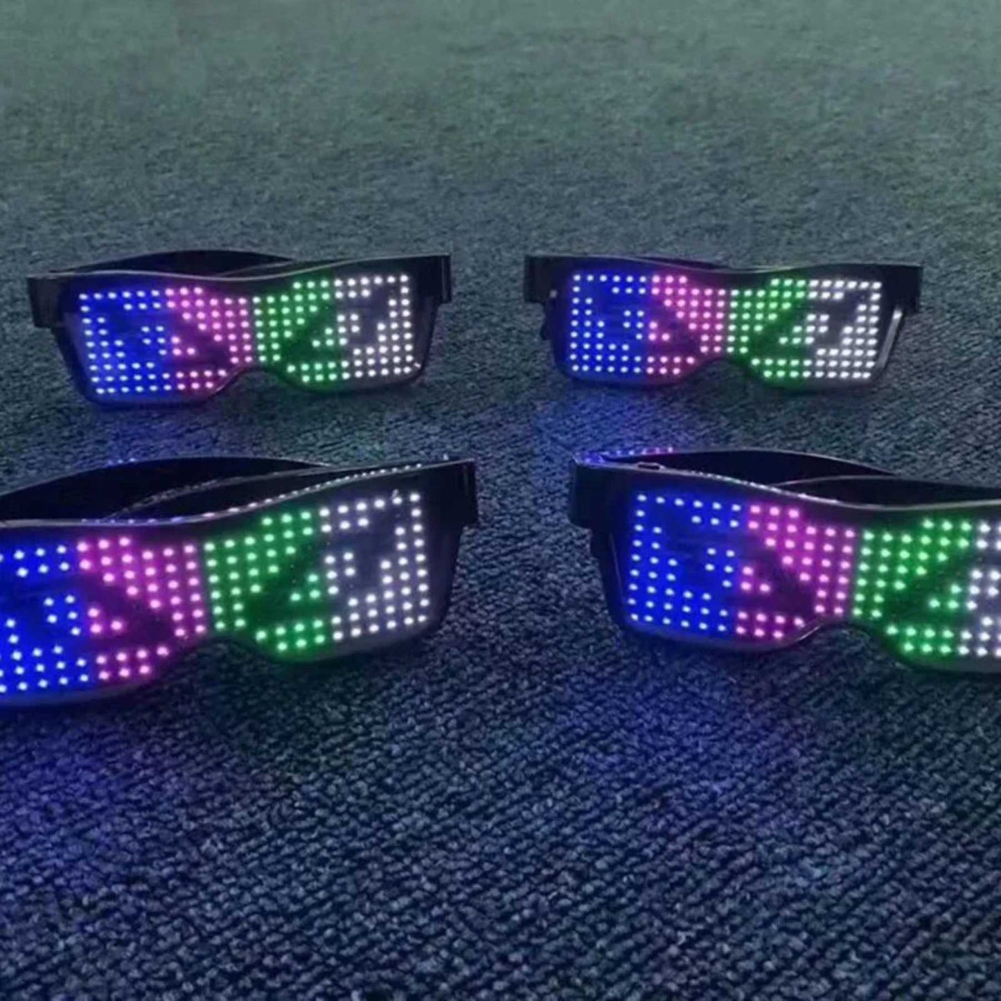 Appstyrda LED-partyglasögon - GlowBeat