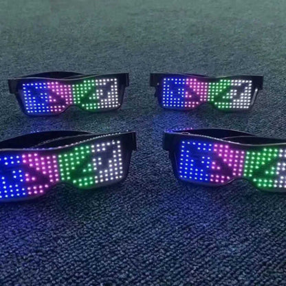 Appstyrda LED-partyglasögon - GlowBeat