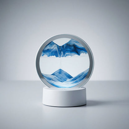 Modern Circular Sand Art Lamp -  AquaDrift