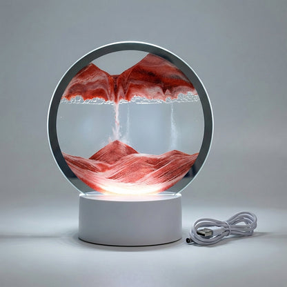 Modern Circular Sand Art Lamp -  AquaDrift
