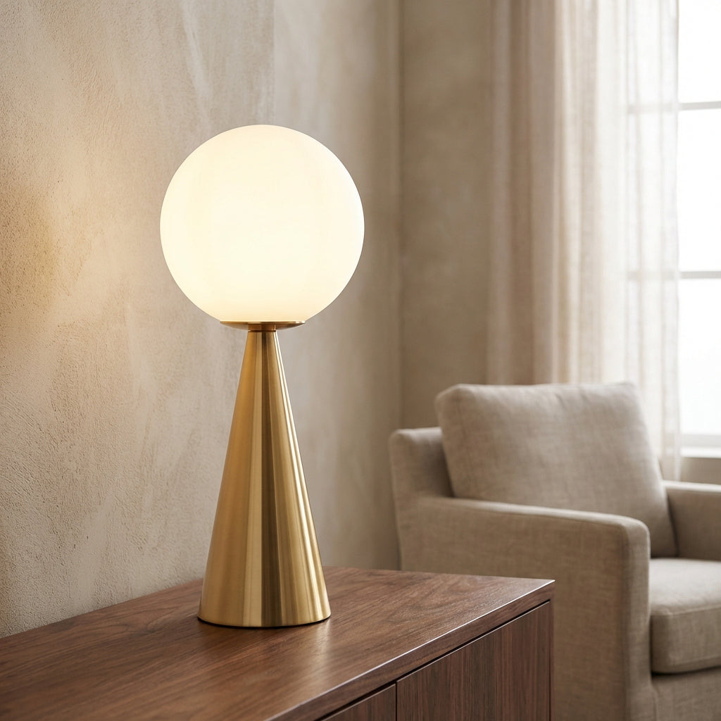 Modern Cone Base Table Lamp - Ellarvo