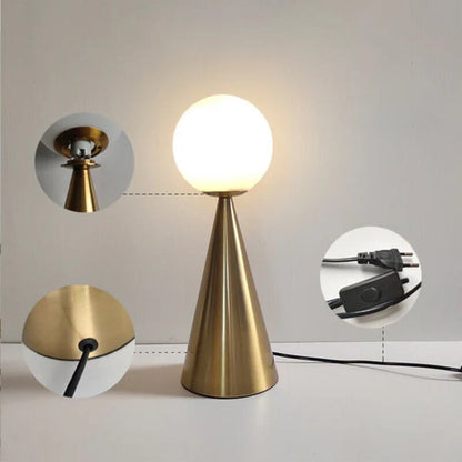 Modern Cone Base Table Lamp - Ellarvo