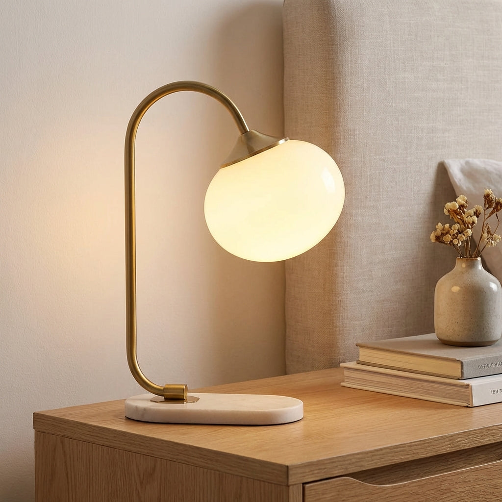 Modern Rounded Table Lamp -  Melluma