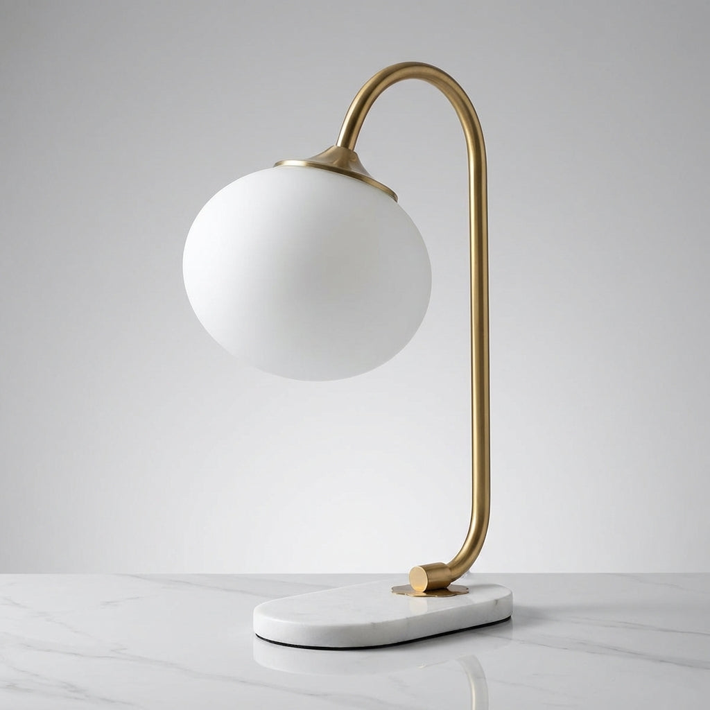 Modern Rounded Table Lamp -  Melluma