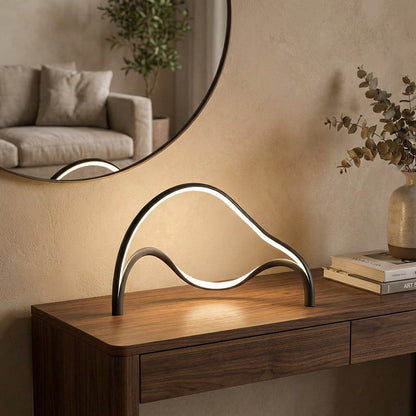 Modern Sculptural Table Lamp - Arcelle