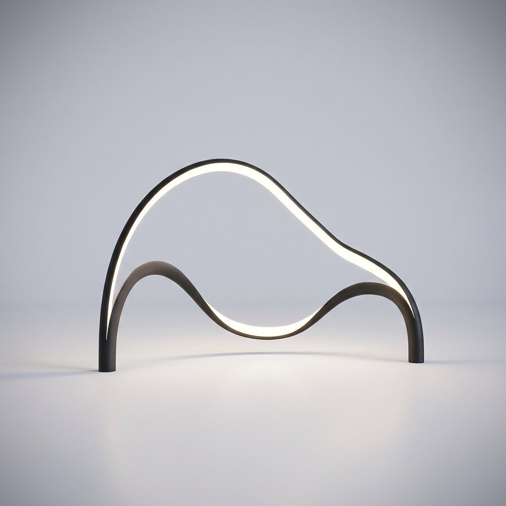 Modern Sculptural Table Lamp - Arcelle