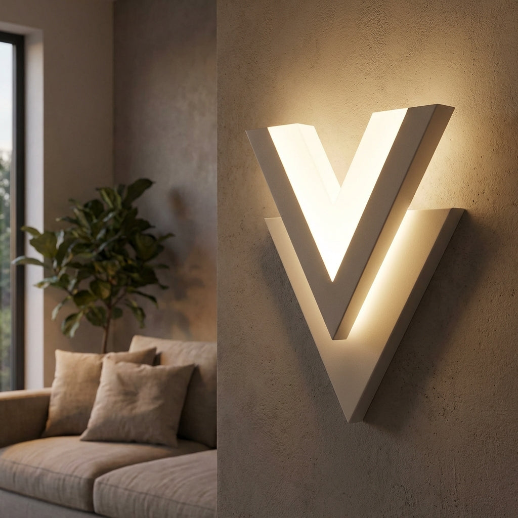 Modern V Shaped Wall Light -  Velanox