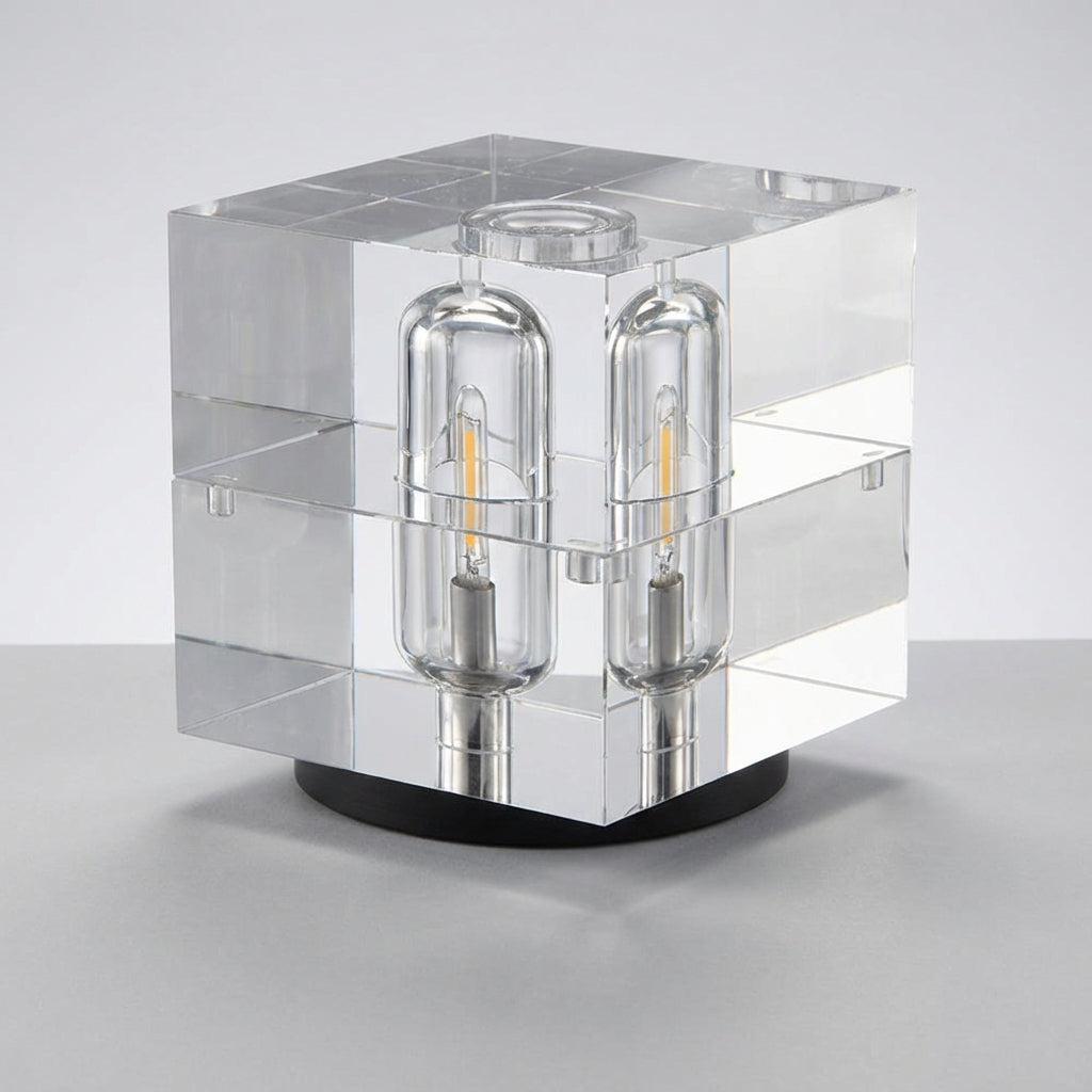 Modern Cube Table Lamp -  Crystalix