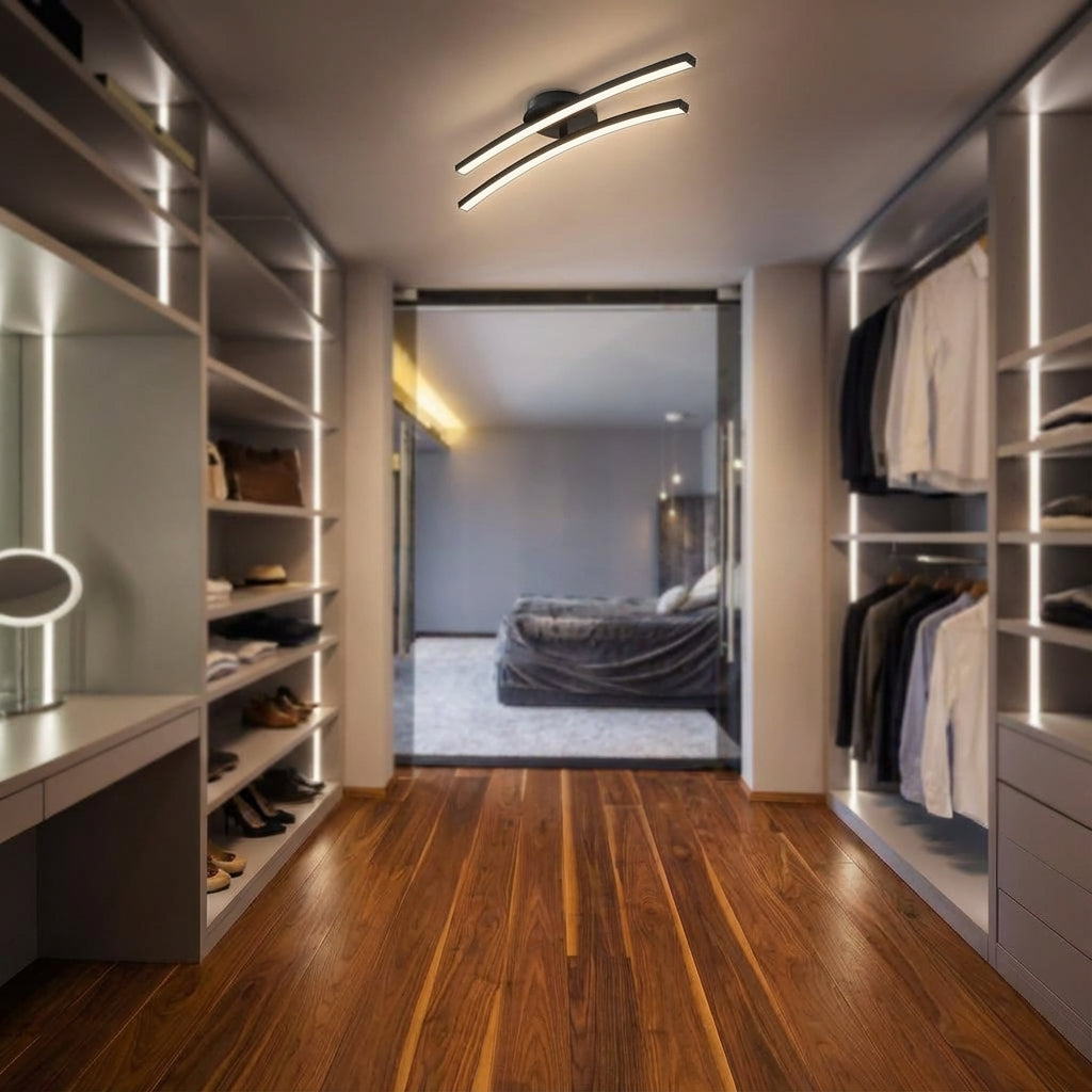 Modern Curved Ceiling Fixture -  Curvion
