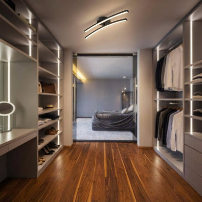 Modern Curved Ceiling Fixture -  Curvion