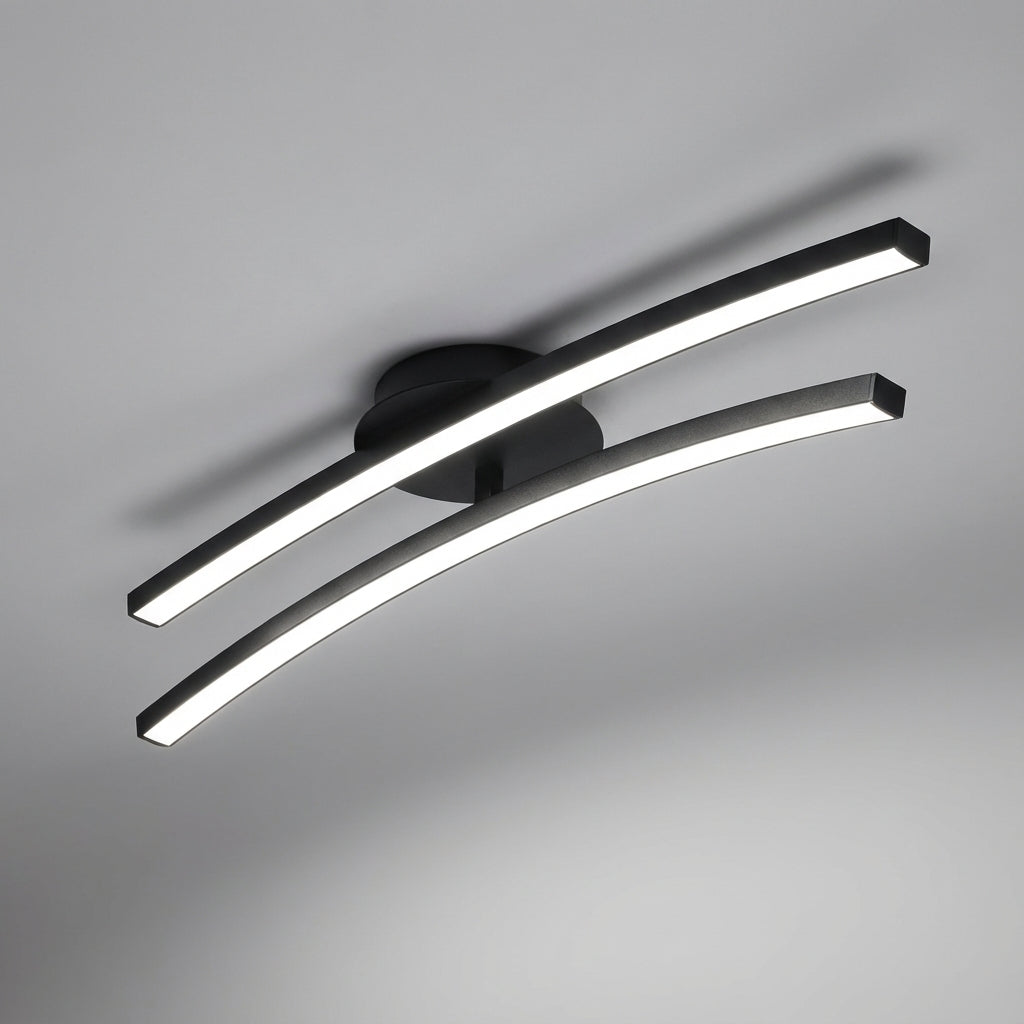Modern Curved Ceiling Fixture -  Curvion